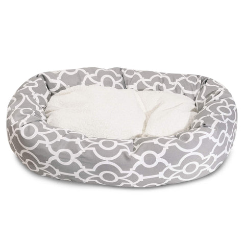 Athens Sherpa Bagel Dog Bed – Cozy Plush Support – Made in USA Majestic Pet 