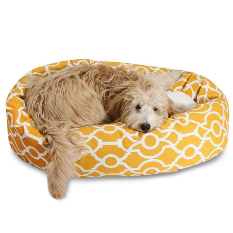 Athens Sherpa Bagel Dog Bed – Cozy Plush Support – Made in USA Majestic Pet 