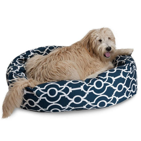 Athens Sherpa Bagel Dog Bed – Cozy Plush Support – Made in USA Majestic Pet 