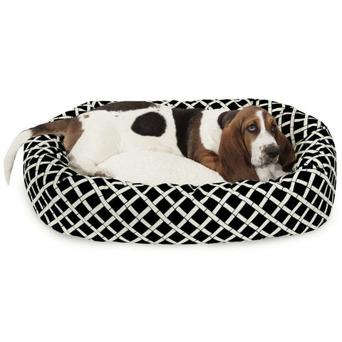 Bamboo Sherpa Dog Bed – Cozy Outdoor-Resistant Plush Lounge | Made in USA Majestic Pet 
