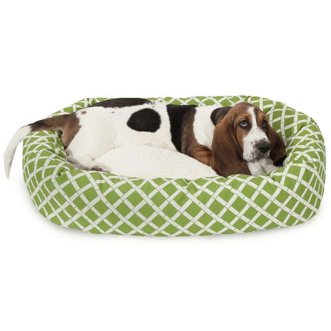 Bamboo Sherpa Dog Bed – Cozy Outdoor-Resistant Plush Lounge | Made in USA Majestic Pet 