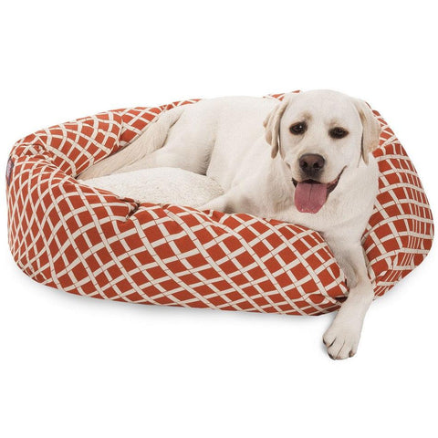 Bamboo Sherpa Dog Bed – Cozy Outdoor-Resistant Plush Lounge | Made in USA Majestic Pet 