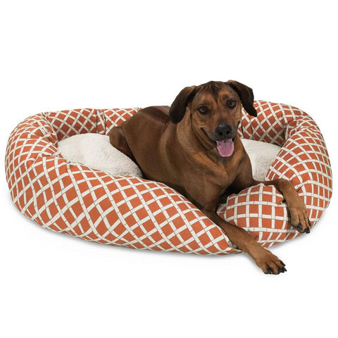 Bamboo Sherpa Dog Bed – Cozy Outdoor-Resistant Plush Lounge | Made in USA Majestic Pet 