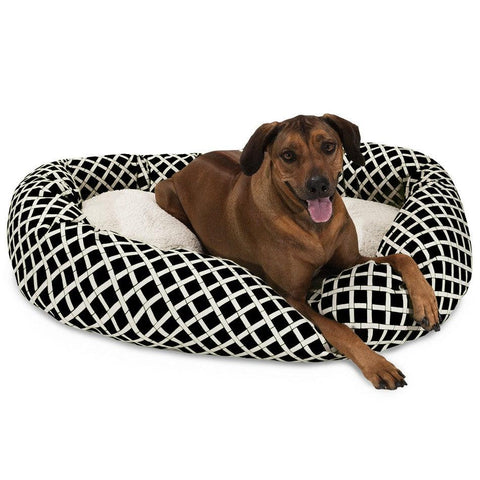 Bamboo Sherpa Dog Bed – Cozy Outdoor-Resistant Plush Lounge | Made in USA Majestic Pet 