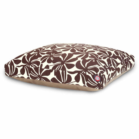 Plantation Rectangle Dog Bed – Durable Floral Print – Handmade Pet Cushion | Made in USA Majestic Pet 