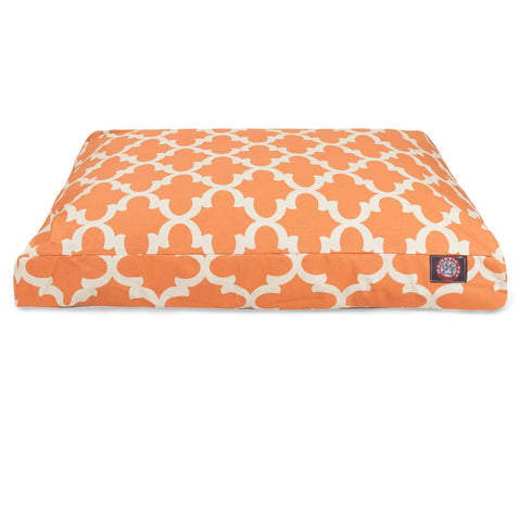 Trellis Pattern Rectangle Dog Bed – Durable Comfort Cushion | Made in USA Majestic Pet 
