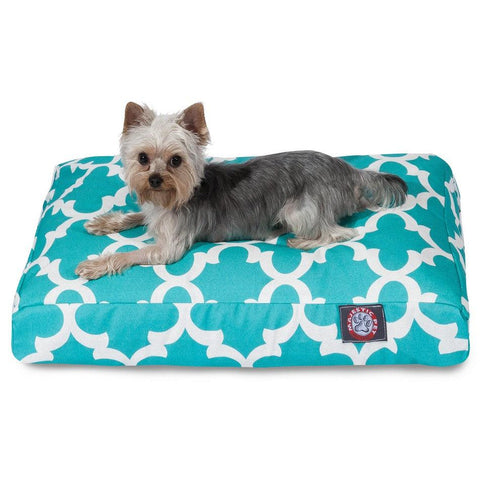 Trellis Pattern Rectangle Dog Bed – Durable Comfort Cushion | Made in USA Majestic Pet 