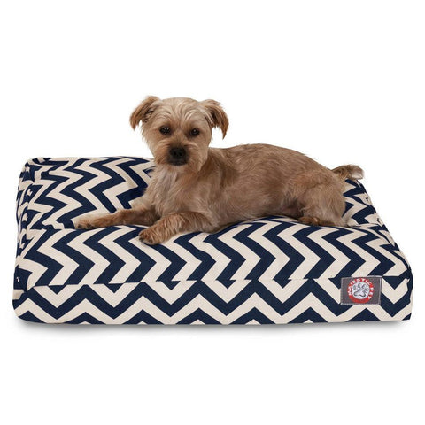 Chevron Pattern Memory Foam Dog Bed – Premium Pet Cushion | Made in USA Majestic Pet 
