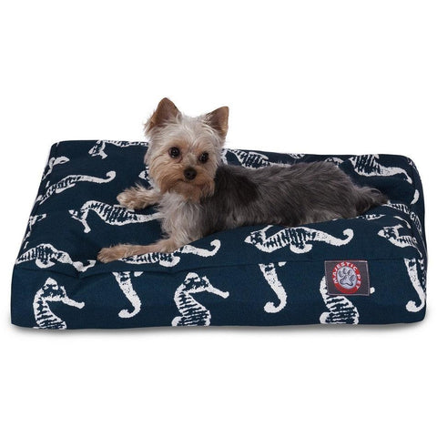 Orthopedic Memory Foam Dog Bed – Sea Horse Pattern – Premium Pet Cushion | Made in USA Majestic Pet 