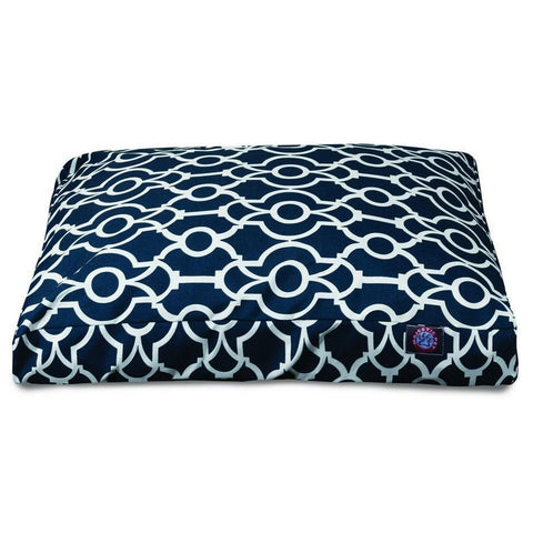 Premium Rectangle Dog Bed Cushion – Washable Plush Pet Mat | Made in USA Majestic Pet 