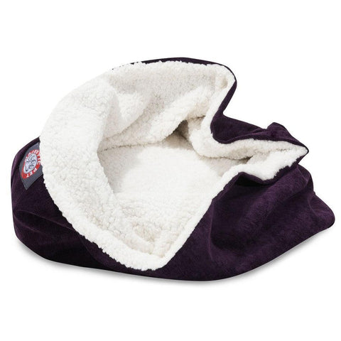 Majestic Pet Villa Burrow Cat Bed – Plush Sherpa Lining – Made in USA Majestic Pet 