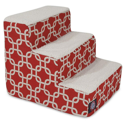 3 Step Pet Stairs – Soft Plush Non-Slip Steps | Made in USA Majestic Pet 