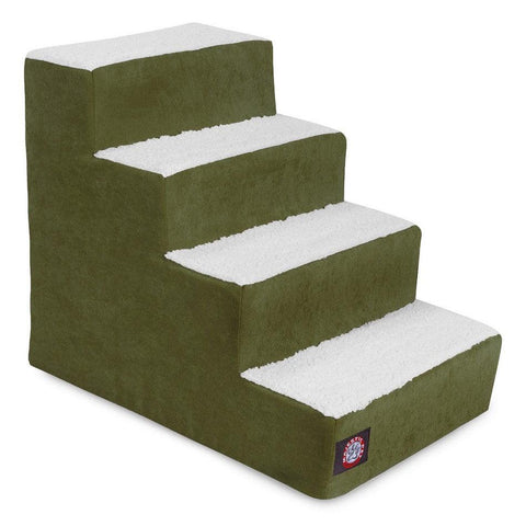 Villa 4 Step Pet Stairs – 20 Inch Mobility Ramp for Dogs and Cats | Made in USA Majestic Pet 