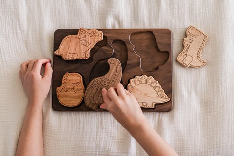 7x10 Inch Hardwood Toddler Puzzle Set – Educational Alphabet Toys for Fine Motor Skills | Made in USA Lanz Co Woodworking  Toys & Games