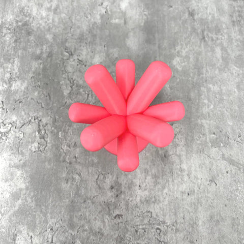 8-Branch Pink Jewelry Ring Display Stand – Made in USA Organizer Chatelet Manufacturing 