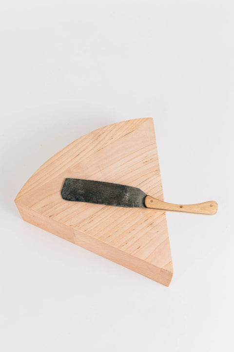 8 Inch Handmade Wood Cheese Board With 7.5 Inch Hand-Forged Knife – Food Grade Finish | Made In USA Millstream Home  Kitchen + Dining