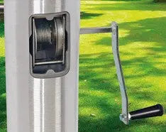 80 Foot Commercial-Grade Tapered Aluminum Flagpole – Internal Halyard – Heavy-Duty Build | Made in USA Freedom Flag and Pole 