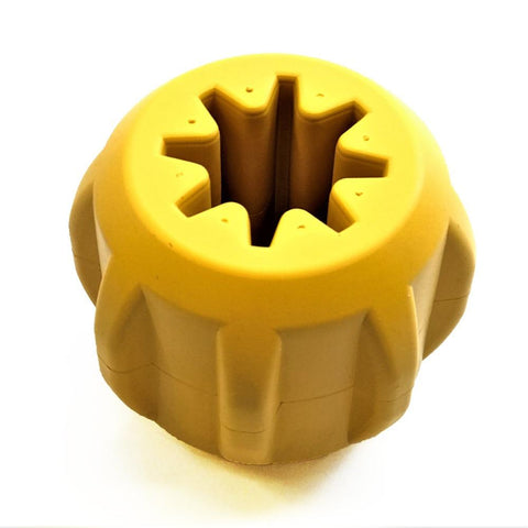 Industrial Dog Gear-Shaped Rubber Treat Dispenser Chew Toy | Made in USA SodaPup  Rubber Dog Toys