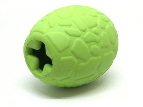 Dinosaur Egg Dog Chew Toy – Durable Rubber Treat Dispenser | Made in USA SodaPup  Rubber Dog Toys