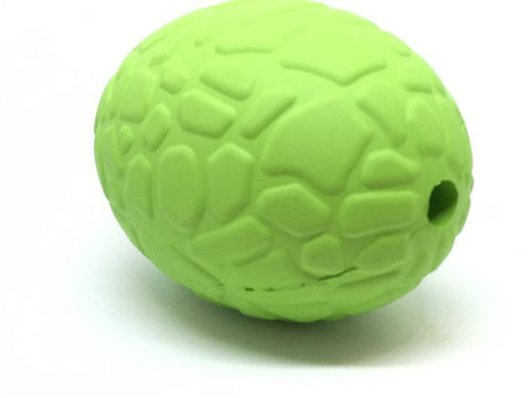 Dinosaur Egg Dog Chew Toy – Durable Rubber Treat Dispenser | Made in USA SodaPup  Rubber Dog Toys