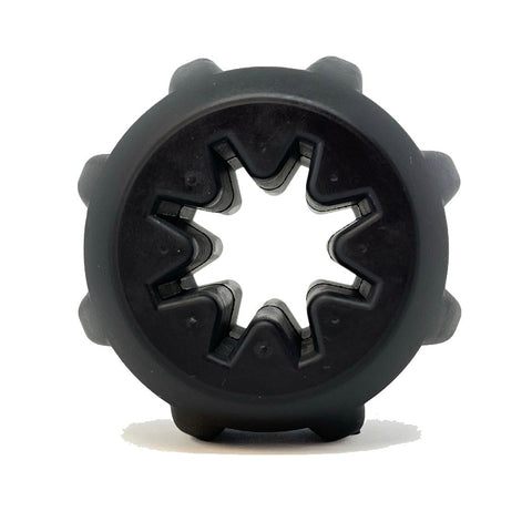 Industrial Dog Gear-Shaped Rubber Treat Dispenser Chew Toy | Made in USA SodaPup  Rubber Dog Toys