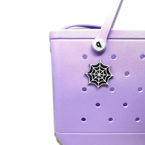 Halloween Spider Web Bag Charm – Tote Accessory for Bogg Bags | Made in USA Chatelet Manufacturing 