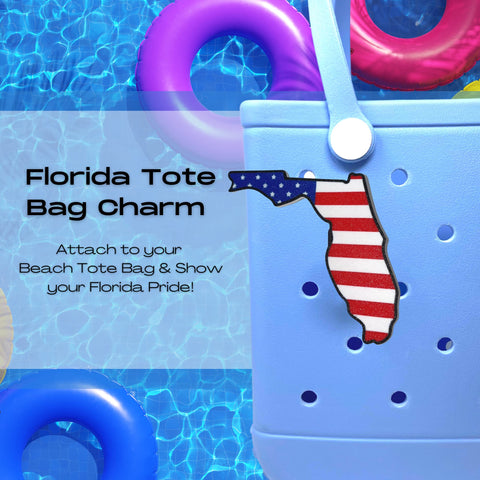 Alabama Flag Tote Bag Charm – 3x2.5 Inch Patriotic Accessory | Made in USA Chatelet Manufacturing 