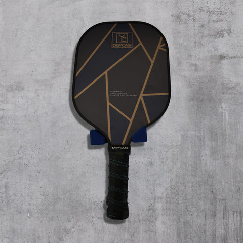 Pickleball Paddle Holder Wall Mount – Dual Racket Organizer | Made in USA Chatelet Manufacturing 