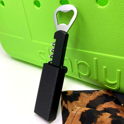 Wine Bottle Opener Charm Accessory – Bogg Bag Compatible | Made in USA Chatelet Manufacturing 