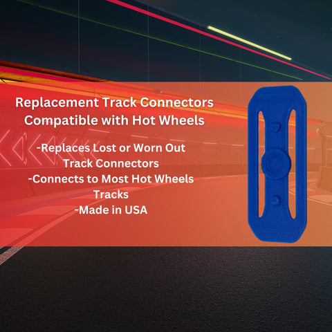 Hot Wheels Track Connector Replacements – 10 Pack Durable Racetrack Clips | Made in USA Chatelet Manufacturing 
