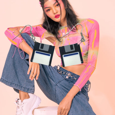 Retro Cassette Tape Earrings Set – 90s Party Accessories | Made in USA Chatelet Manufacturing 