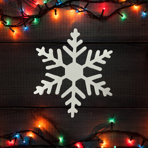 Snowflake Christmas Tote Bag Charm – Durable Plastic Accessory | Made in USA Chatelet Manufacturing 