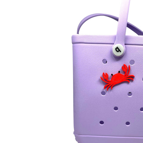 Handmade Crab Beach Tote Charm – Bogg Bag Accessory | Made in USA Chatelet Manufacturing 