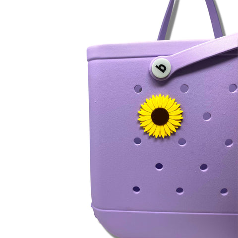 Bogletts Daisy Flower Charm – Decorative Bag Accessory for Bogg Bags | Made in USA Chatelet Manufacturing 