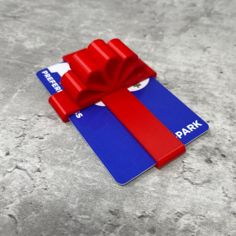 Gift Card Red Bow Wrapper - Add Some Flare to Your Gifts This Holiday Season - Holds Standard Gift Cards Chatelet Manufacturing 