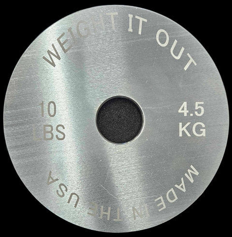 Calibrated Solid Steel Weight Plate Set – 175LB Precision Gym Plates | Made in USA Weight It Out 
