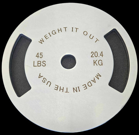 Calibrated Solid Steel Weight Plate Set – 175LB Precision Gym Plates | Made in USA Weight It Out 