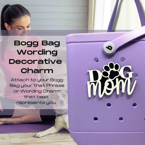 Abstract Dog Mom Bag Charm – Decorative Tote Accessory – Made in USA Chatelet Manufacturing 