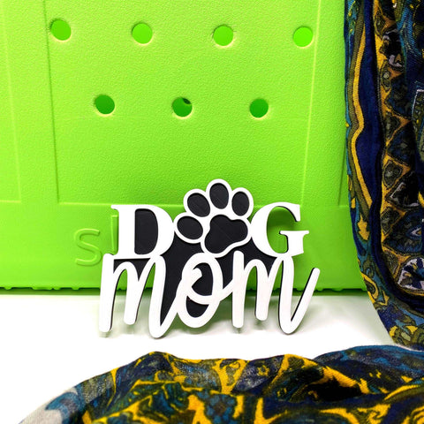 Abstract Dog Mom Bag Charm – Decorative Tote Accessory – Made in USA Chatelet Manufacturing 