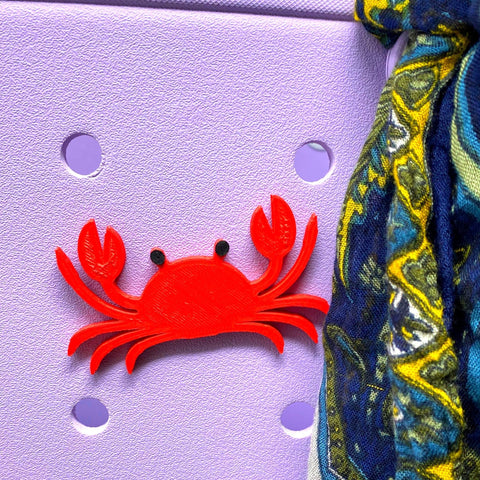 Handmade Crab Beach Tote Charm – Bogg Bag Accessory | Made in USA Chatelet Manufacturing 