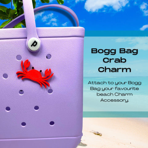 Handmade Crab Beach Tote Charm – Bogg Bag Accessory | Made in USA Chatelet Manufacturing 