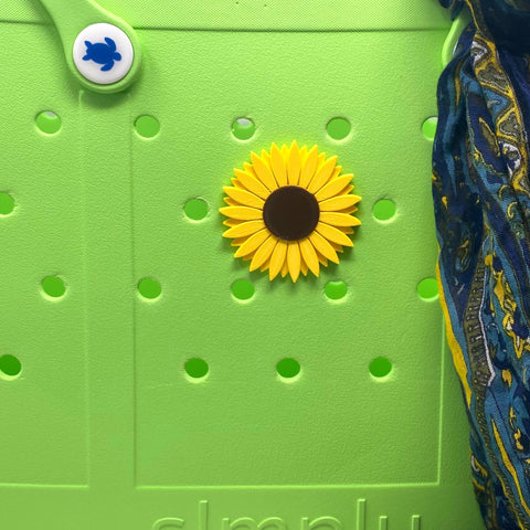Bogletts Daisy Flower Charm – Decorative Bag Accessory for Bogg Bags | Made in USA Chatelet Manufacturing 