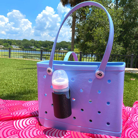 Can Drink and Water Bottle Holder Charm – Tote Bag Accessory for Bogg Bags | Made in USA Chatelet Manufacturing 