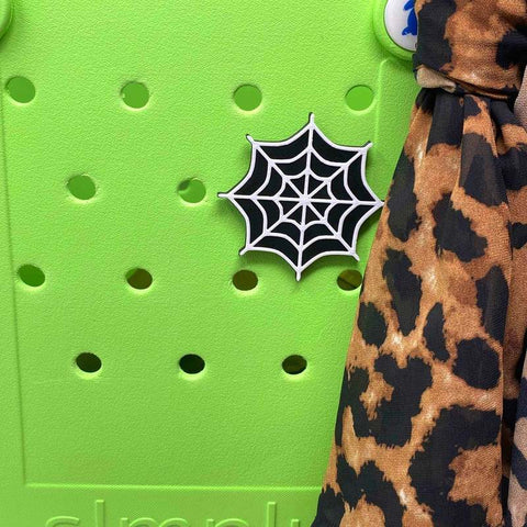 Halloween Spider Web Bag Charm – Tote Accessory for Bogg Bags | Made in USA Chatelet Manufacturing 