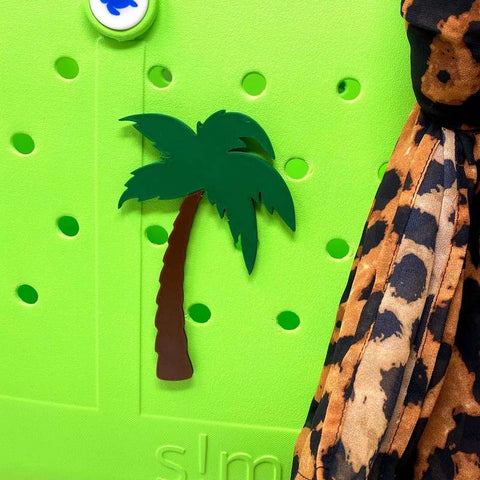 Palm Tree Beach Charm Accessories – Simply Southern Bag Clip – Made in USA Chatelet Manufacturing 