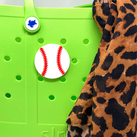 Baseball Sport Charm for Bogg Bags – Durable Tote Bag Accessory | Made in USA Chatelet Manufacturing 