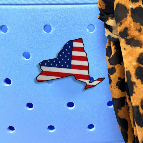 Alabama Flag Tote Bag Charm – 3x2.5 Inch Patriotic Accessory | Made in USA Chatelet Manufacturing 