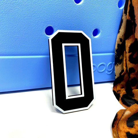 Jersey Sports Number Charm – Bag Accessory for Bogg Bags | Made in USA Chatelet Manufacturing 