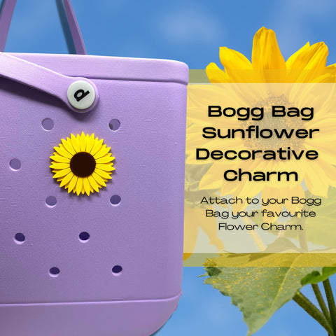 Bogletts Daisy Flower Charm – Decorative Bag Accessory for Bogg Bags | Made in USA Chatelet Manufacturing 