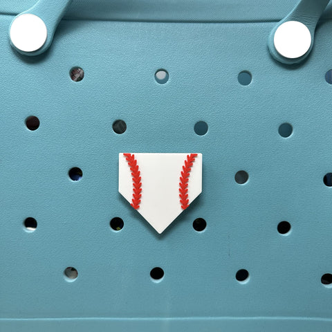 Baseball Sport Charm for Bogg Bags – Durable Tote Bag Accessory | Made in USA Chatelet Manufacturing 